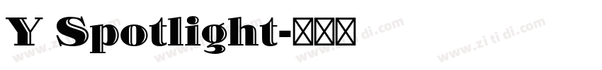 Y Spotlight字体转换